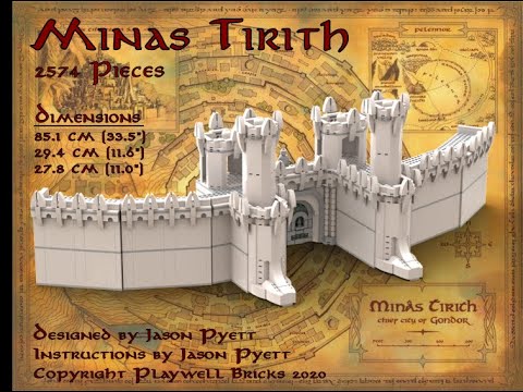 Stunning LEGO Minas Tirith stands watch over Gondor - The Brothers
