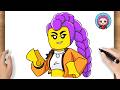 How to Draw Rumi Lego Step by Step | Kpop Demon Hunters