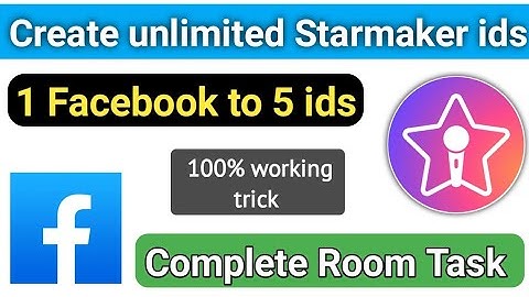 Create unlimited Starmaker ids using Facebook account | Create 5 sm ids using 1 Facebook account