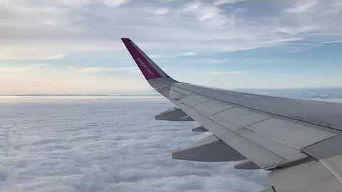Take off from Keflavik, WizzAir A321 to Katowice