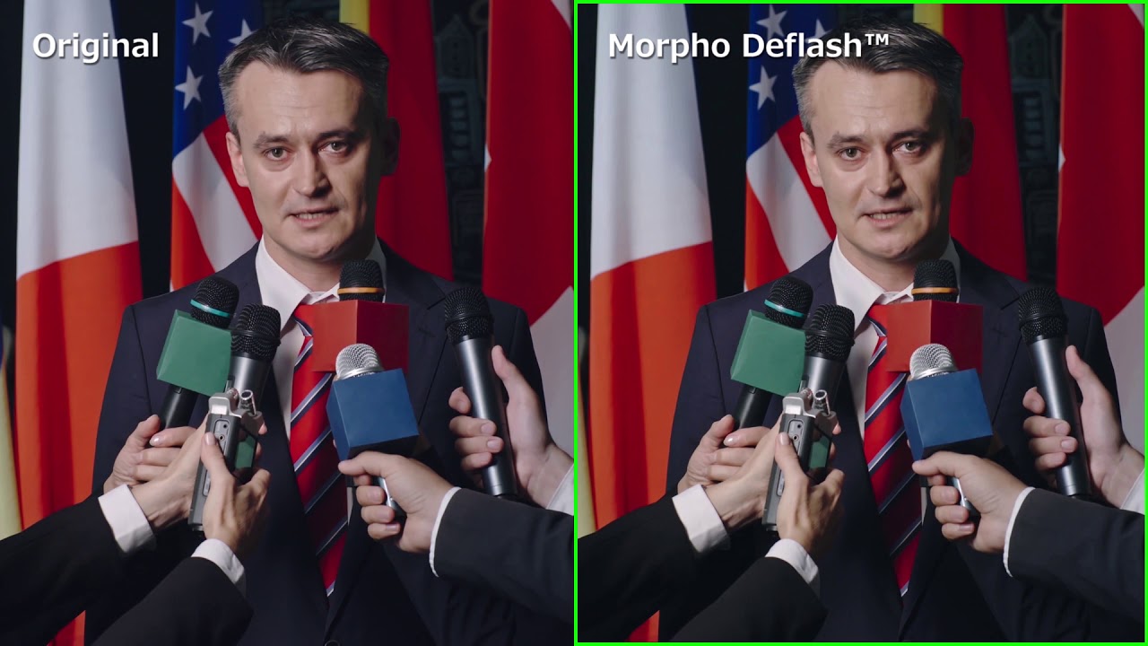 フラッシュ低減技術（Camera Flash Reduction）「Morpho Deflash™」 - YouTube