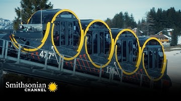 Funicular Trains Defy Gravity to Carry Skiers to Resort 🚞 How Did They Build That? | Smithsonian