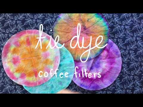 Video: Hoe om gekleurde koffiefilterblomme te maak?