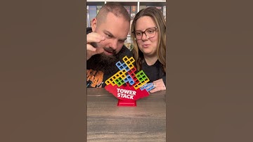 It’s Not Supposed To Fall That Way! Come Play Tower Stack With Us! #boardgames #gamenight #couple
