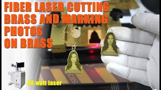 Factory Price Jewelry Laser Machine for Photo Pendant Marking Cutting on Brass | 80W Fiber Laser