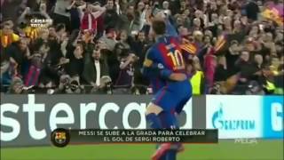 Barcelona vs psg (6-1) goals, reaction in lagaan indian music