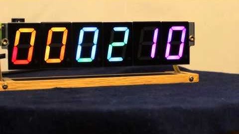 RGBDigit  Demo brightness  "Arduino library driven"