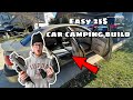 How to build a bed in your car easy  cheap