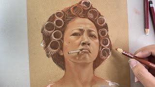 Yuen Qiu from Kung Fu Hustle | Realistic Pencil Portrait Drawing