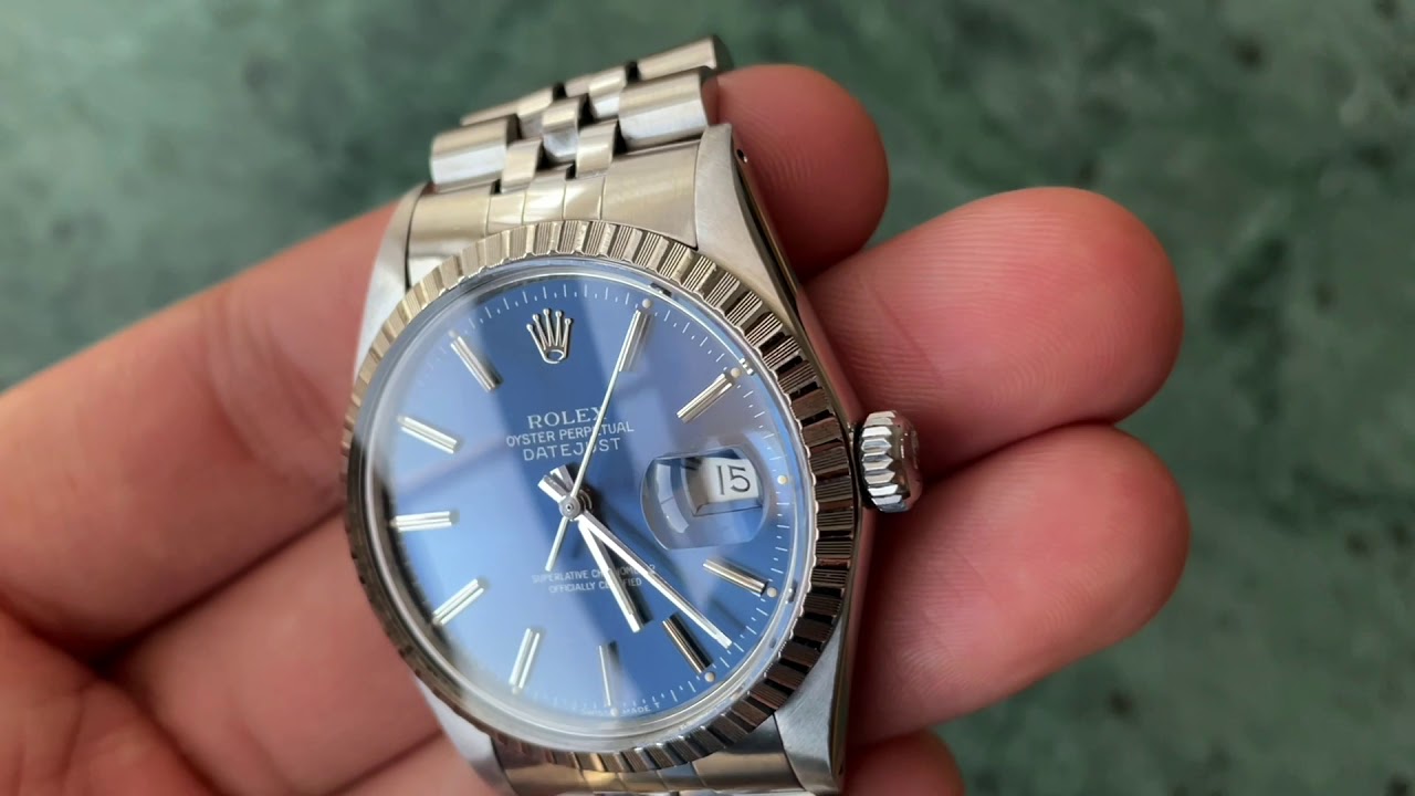 rolex 16030 blue dial