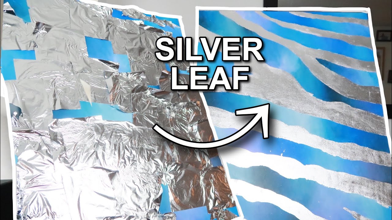 SILVER LEAF ABSTRACT PAINTING