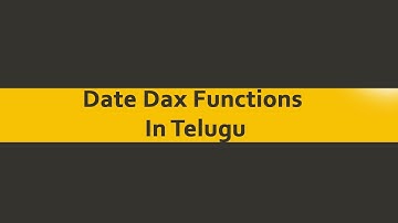 date () dax functions in telugu || dax functions telugu || laxmi skills dax functions