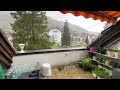Mưa đá ở Thụy Sĩ , rau cỏ te tua tơi tả # Hail in Switzerland