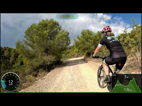 30 minute 2 Hill Indoor Cycling Workout Peniscola Garmin 4K Video