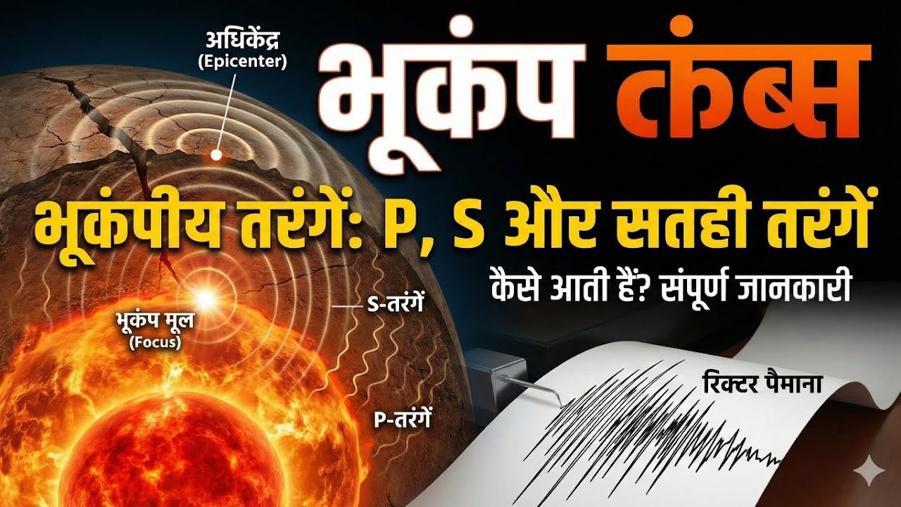 भूकंप का अध्यन,  भूकंप तरंगे #ukpsc #gk #uttarakhandgs #gk #bhukampa #uksssc 