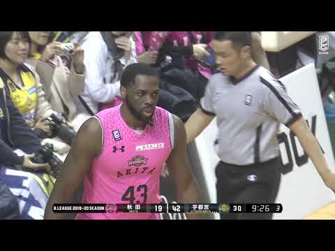 【ハイライト】秋田ノーザンハピネッツvs宇都宮ブレックス｜B.LEAGUE第15節 Game1｜12.28.2019 プロバスケ (Bリーグ)