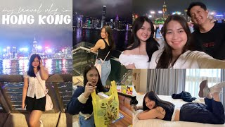Hong Kong Getaway w/ family ♡🇭🇰 + exploring the city 🏙, stuck in our hotel ⛈️ & food trip!! 🧇💌✨