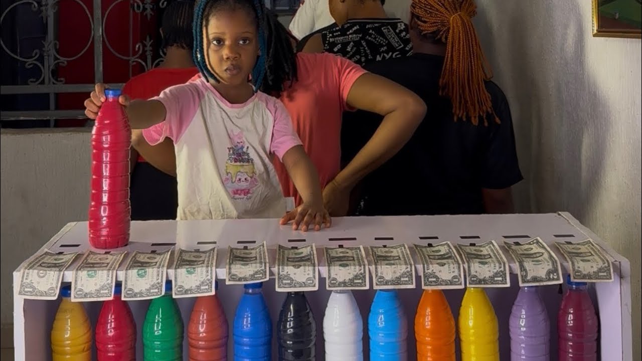 HOW TO MATCH THIS VERY FUNNY & ENTERTAINING 12 BOTTLE  COLOR CHALLENGE - BEST FAMILY GAME SHOW 