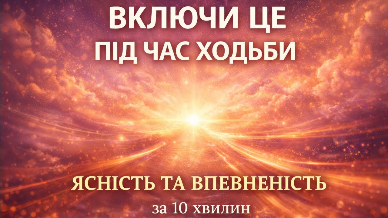 Зміни свій стан під час ходьби | Медитація для ясності та впевненості 