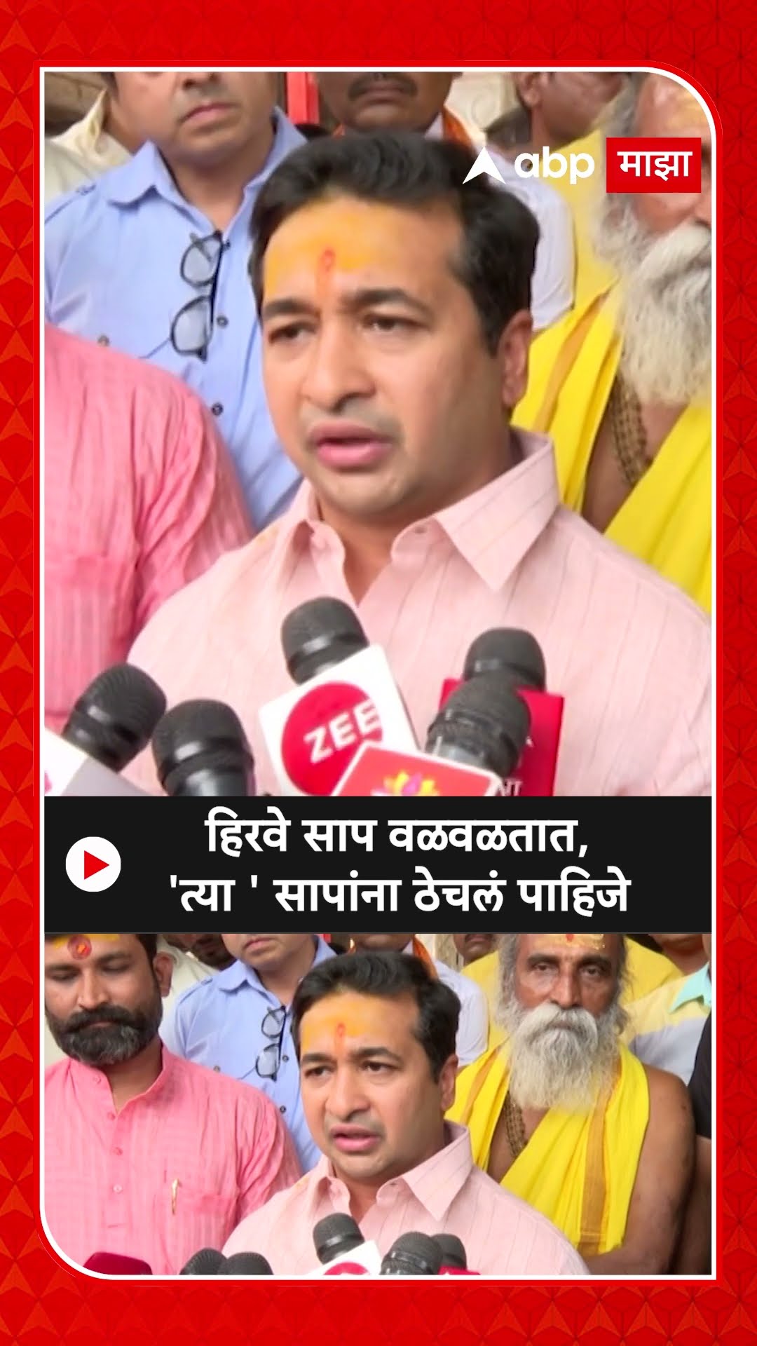 Nitesh Rane : पुण्यातील हिरवी भिंत प्रकरणावर नितेश राणेंची प्रतिक्रिया