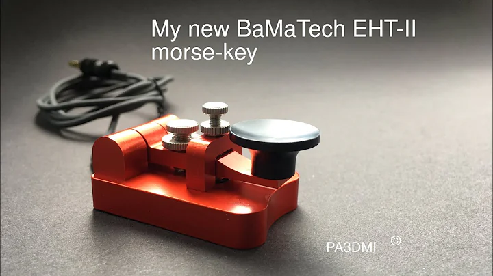 Unboxing my new BaMaTech EHT II Morse-key