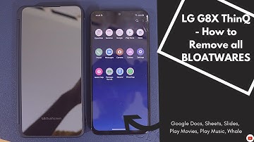 How to remove all BLOATWARE from LG G8X | Uninstall bloatware LG G8X