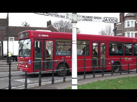 Arriva London route W6 at Southgate on 24th Nov 2016