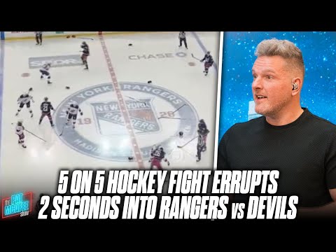 5 On 5 NHL Brawl Erupts 2 seconds Into A Game & It Was AWESOME 