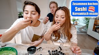 Sushi selber machen 🤤 Gimbap zusammen kochen! Koreanisch essen | Mamiseelen