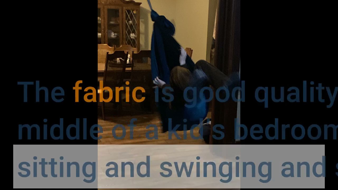 Sensory Swing Indoor + 360° Swivel Hanger Hardware, Double-Layer Lycra Hammock Swings