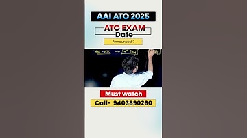 Final Countdown Begins – AAI ATC Exam Coming This July! #shorts