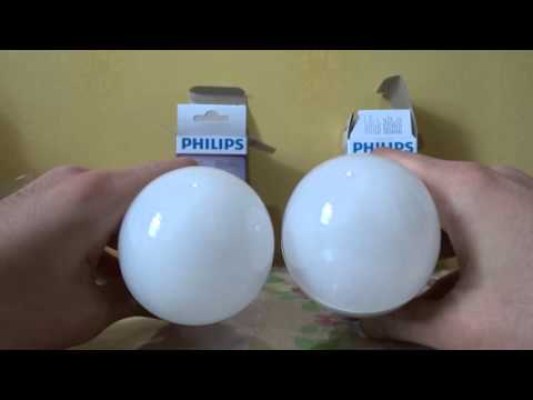 Полная версия распаковки LED ламп Philips LEDBulb 14-100W 3000K