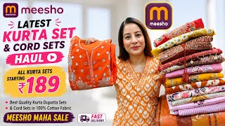 😍Top 20 Meesho Festive Kurti & Kurta Set,Cord Set Haul Starting 189 😍 Meesho Kurti Haul #meesho screenshot 4