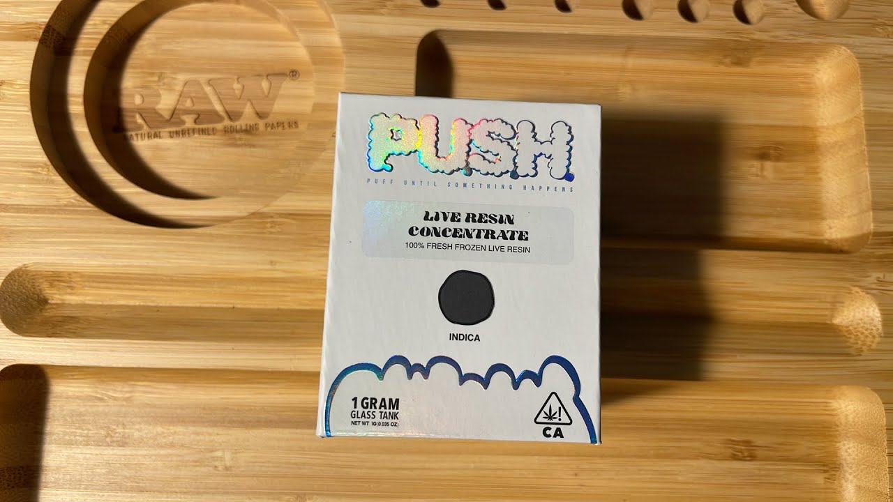 PUSH LIVE RESIN CONCENTRATE INDICA PURPLE TERPS 06/14/24 9PM