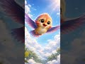 ⭐ భయపడే పక్షి ఎలా ధైర్యంగా ఎగిరింది? 🐦✨ #3dcartoon  #shorts