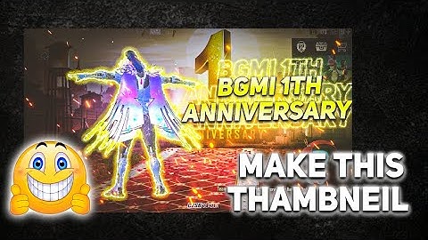 BGMI Thumbnail Tutorial On Android | How To Make PUBG / BGMI Thumbnail On Android | BLACK OP