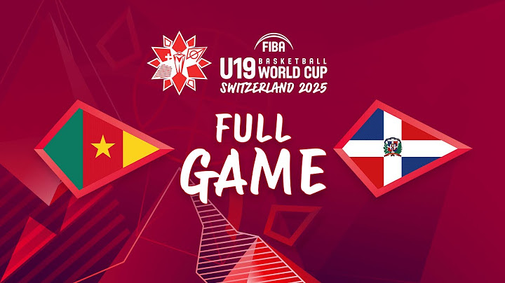 Class. Game 13-16 | CMR v DOM | Full Basketball Game | FIBA U19 Basketball World Cup 2025