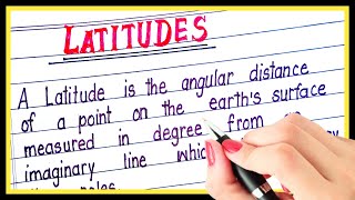 What is latitude | Definition of latitude | What is meant by latitude | Define latitude