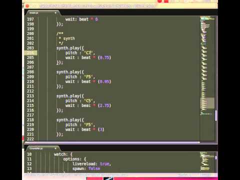 Testing the Web Audio API
