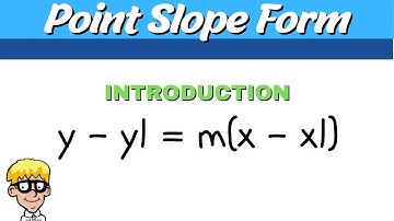 Point Slope Form Equation | Introduction