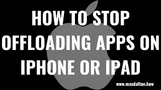 Как перестать выгружать приложения на iPhone или iPad