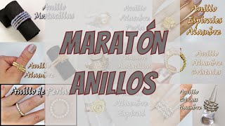 🤩ANILLOS DE BISUTERÍA🙋‍♀️ Maratón de videos antiguos del canal. Curso de bisutería