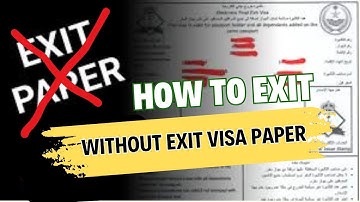 💥 How to travel without final exit paper | बिना फाइनल एग्जिट पेपर क ट्रैवल कैसे करे