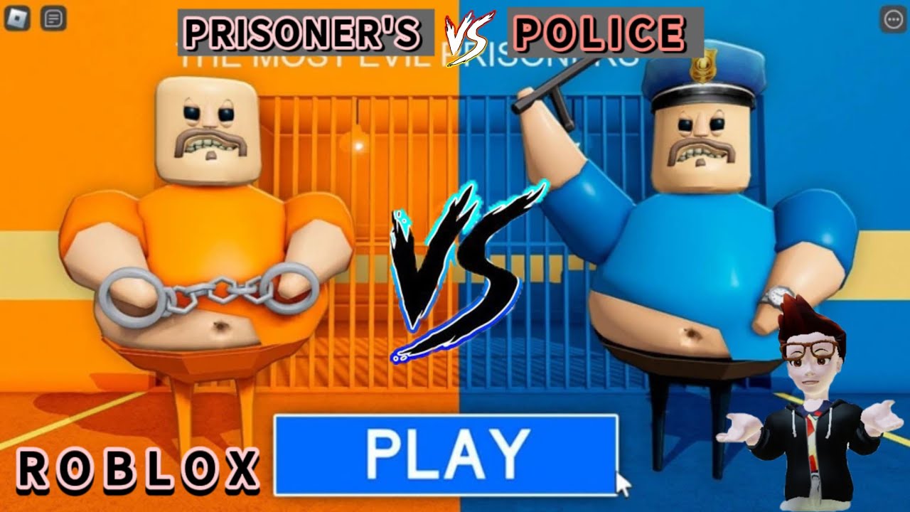 PRISONER'S Vs POLICE PRISON RUN! OBBY ROBLOX FULL GAMEPLAY WALKTROUGH # ...