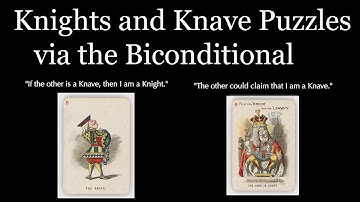Knights and Knaves Logic Puzzle using the Biconditional [Discrete Math Class]
