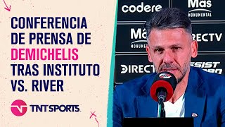 EN VIVO: Martín Demichelis habla en conferencia de prensa tras Instituto vs. River