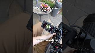 B4 broadcast lens, cropping Sony FX6 #videography #cinematographer