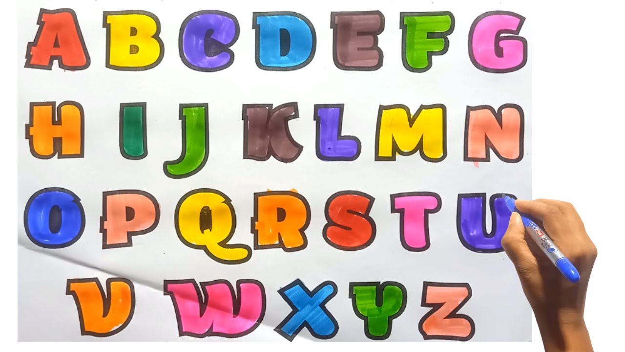 Learn ABCD Alphabets color name and phonic sound for kids and Toddlers ...