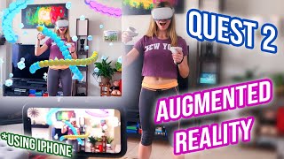 Augmented Reality using Oculus Quest 2 and iPhone! screenshot 4