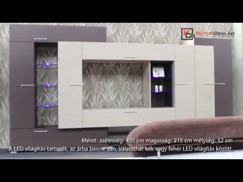 Bútorcsalád webáruház komfort nappali szekrénysor youtube